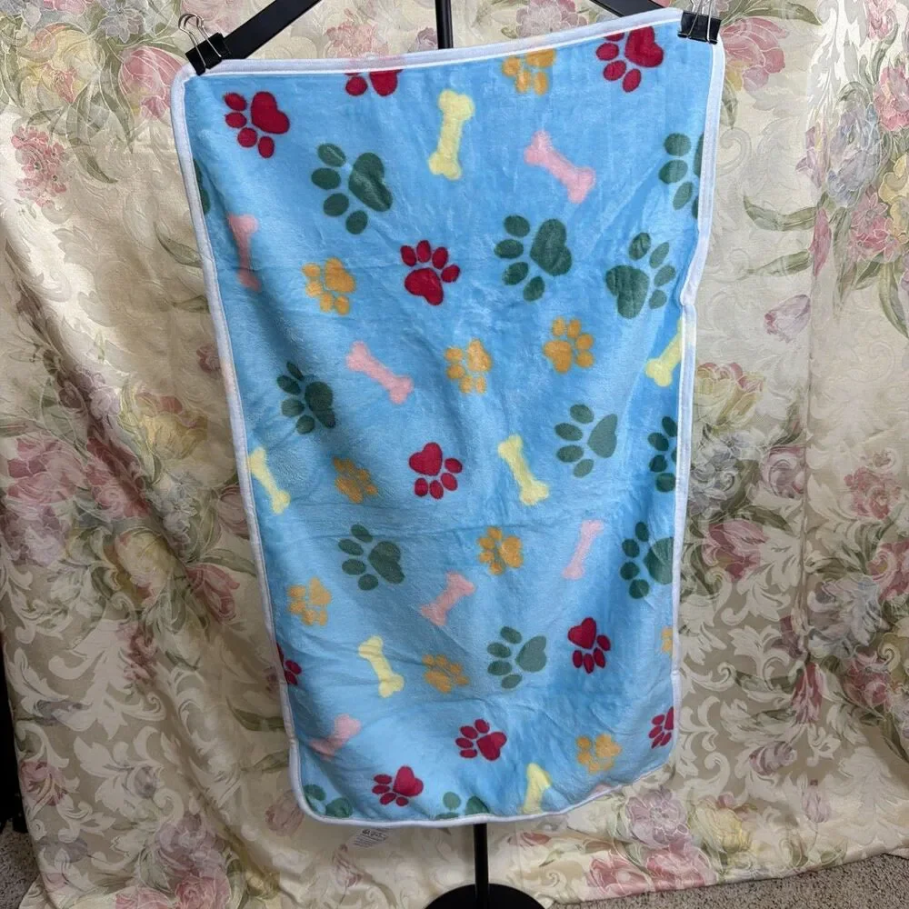 Pet Blanket 18x30 Blue multicolor Super Soft
